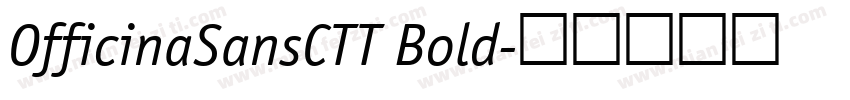 OfficinaSansCTT Bold字体转换